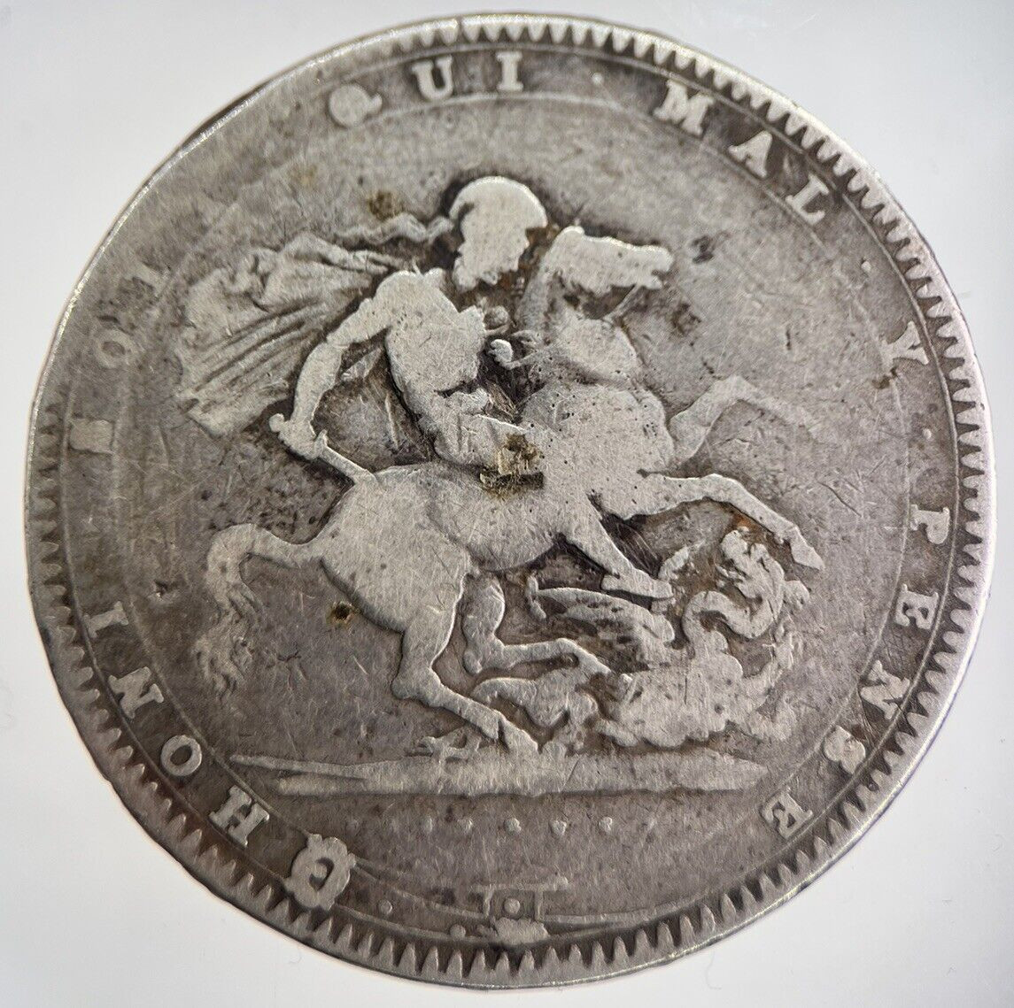 1820 George III Silver Crown Coin | Collectible Grade a495 | Rare British Currency