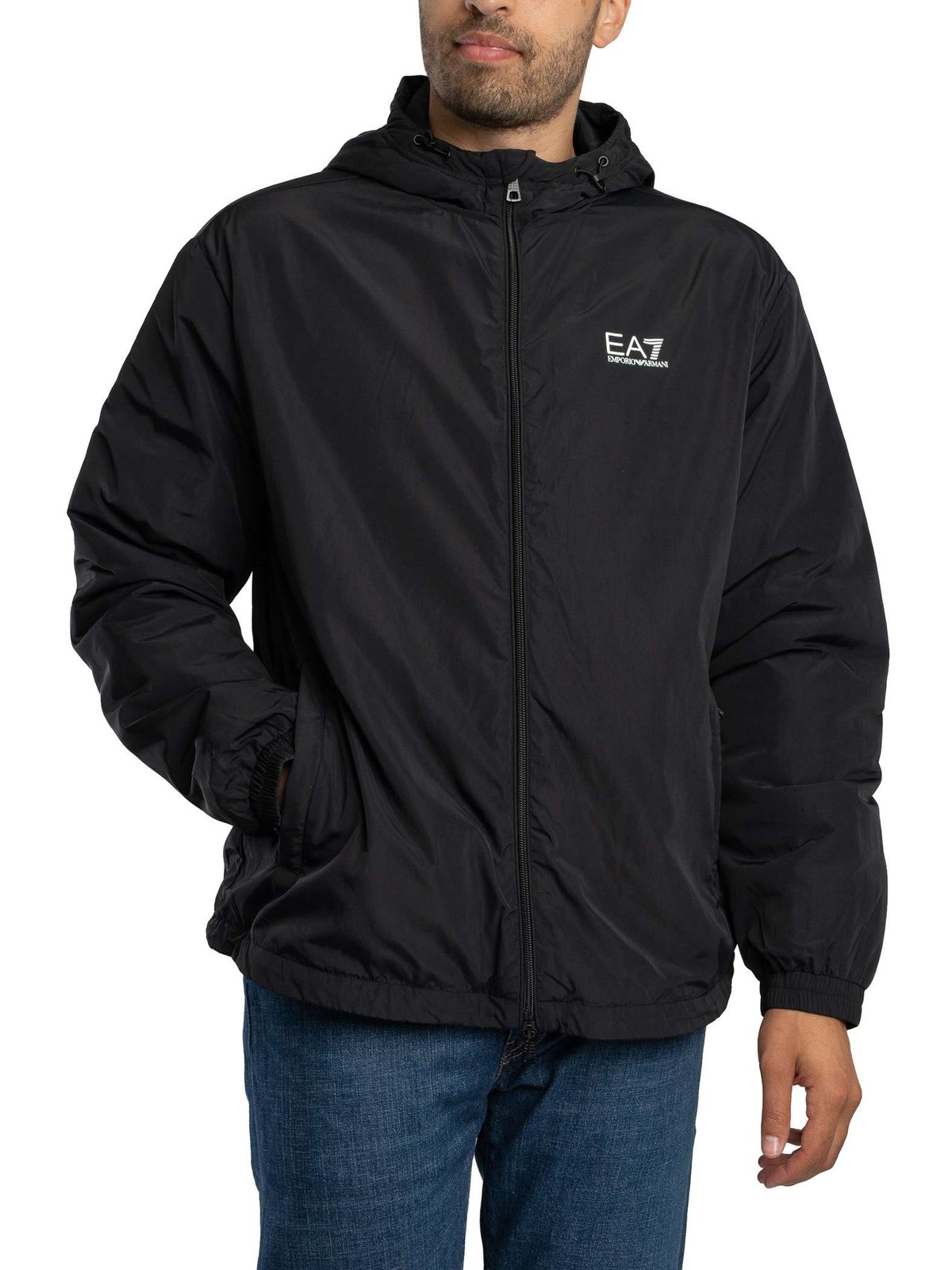 EA7 Mens Train Core Nylon Jacket Black 22190₽
