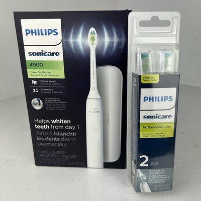 Philips Sonicare 4900 Rechargeable Sonic Toothbrush & (2) Brush Heads