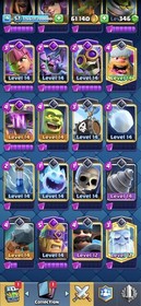 CR 57 LVL | 77 MAXED CARDS | 10K+ Trophies | 60K+ GOLD | 120 Emotes | CHEAP