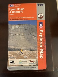 Pre owned OS Explorer Map Sheet 116 Lyme Regis Bridport Chard Crewkerne c2010