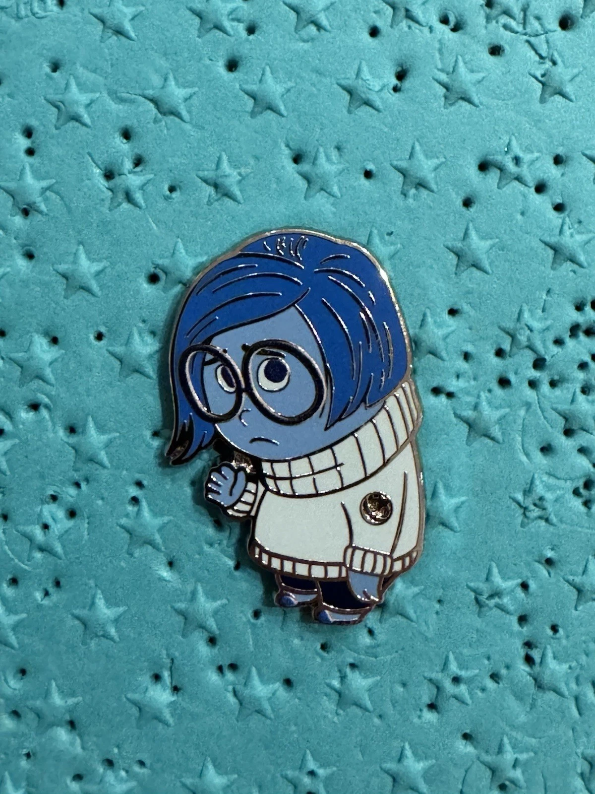 2025 Disney Parks WDW Hidden Disney Pin Sadness Blue Series Hidden Mickey Pin