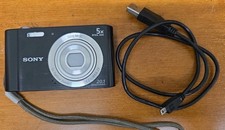 Sony Cyber-shot DSC-W800 20.1 MP 5x Optical Zoom Digital Camera Black TESTED