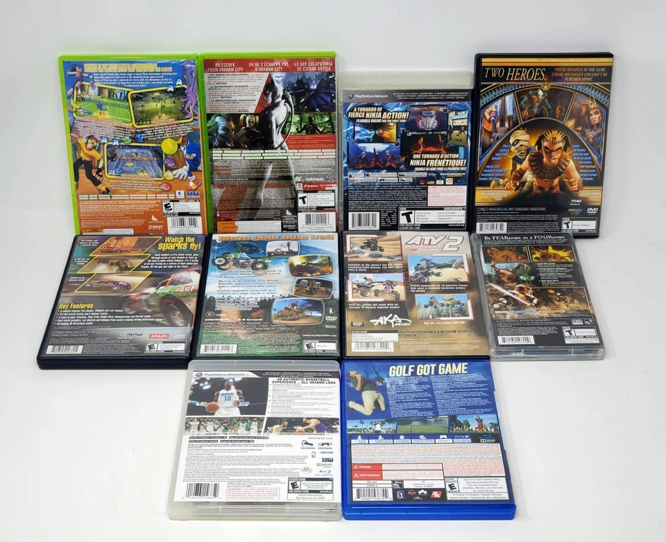 Lot of 10 PSP, PS4, Xbox, PS2, PS3 Games (Batman, Naruto, Sonic..) TESTED - Image 2 of 4