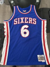 Julius Erving 1976-77 Philadelphia 76ers Sixers Mitchell & Ness Swingman Jersey