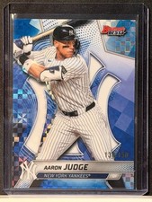 2025 Bowman's Best Aaron Judge 38 Blue X-Fractor /150