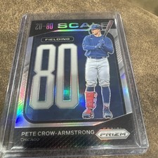 2023 Panini Prizm Pete Crow-Armstrong 20-80 Scale Insert #SC5 - Chicago Cubs