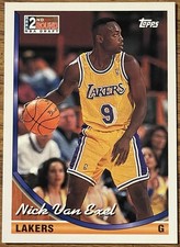 Nick Van Exel 1993-94 Topps Rookie Card #302 Los Angeles Lakers NBA RC Free Ship