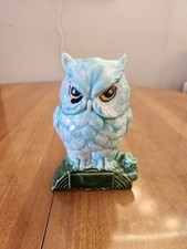 Vintage Ceramic Piggy Bank in the Shape of an Owl 1970s