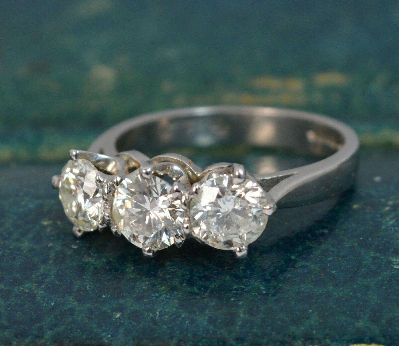 Art Deco Antique 1.50 Ct White Diamond Vintage Wedding Ring 925 Sterling Silver