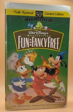 Fun and Fancy Free VHS 1997 Disney Clamshell Acceptable-Worn Buy 2 Get 1 Free