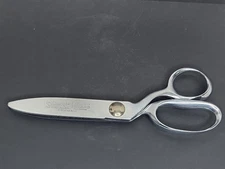 Clauss USA PINKING SHEARS Scissors Zig Zag Cut for fabric CHROME Plated 9" 