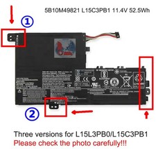 52.5Wh 11.4V Battery for Lenovo 8S5B10M49821 5B10M49826 L15C3PB1 3ICP6/54/90