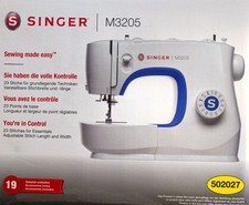 SINGER® Nähmaschine M3205 Freiarm Automatischer Nadeleinfädler 23 Stiche