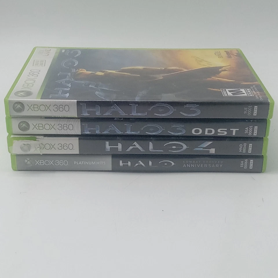 Halo Xbox 360 Lot Halo 3 Halo 3 ODST Halo 4 Halo Anniversary Untested - Image 2 of 4