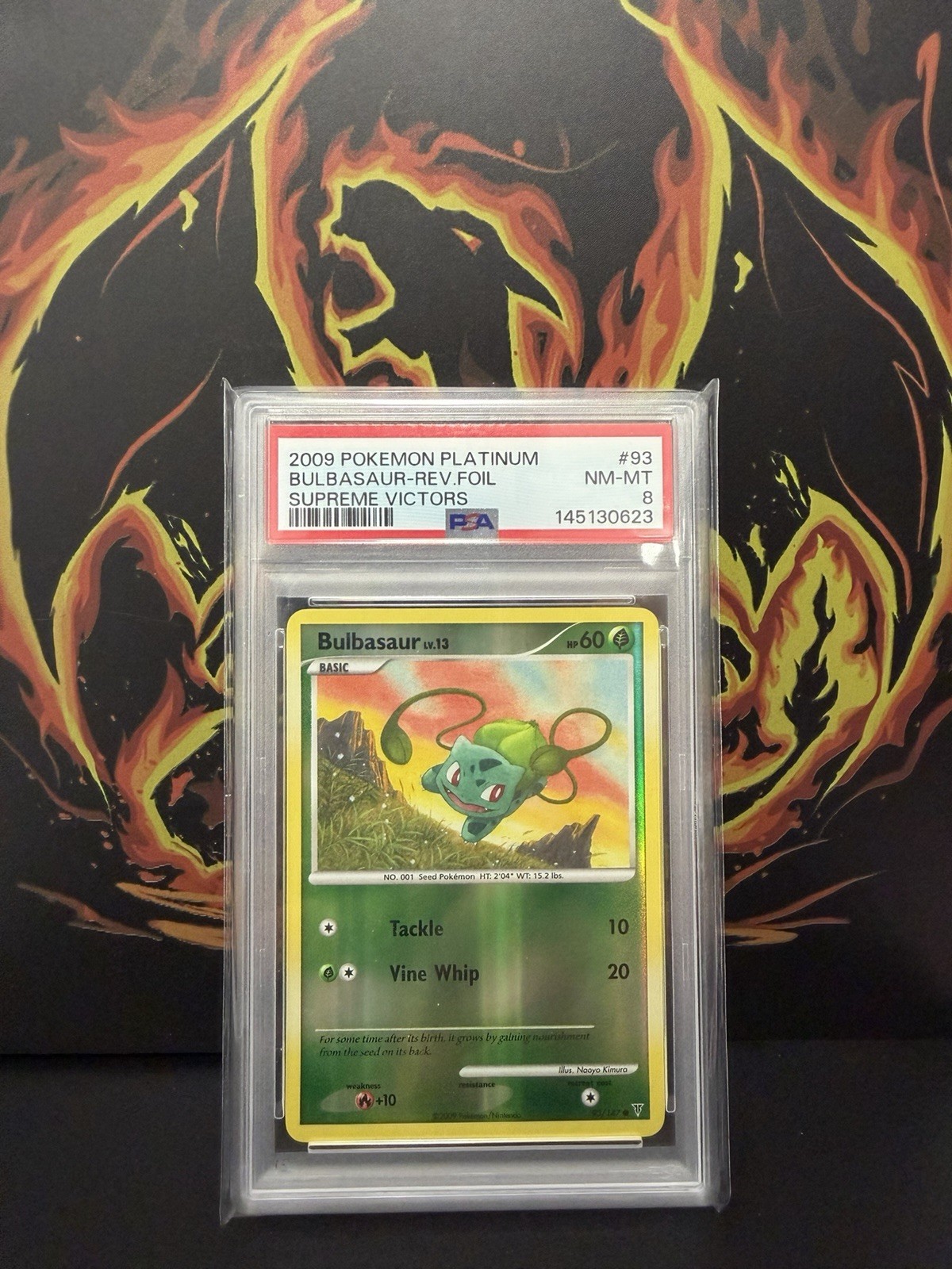 PSA 8 Bulbasaur Reverse Holo 93 2009 Pokémon Platinum Supreme Victors POP 12