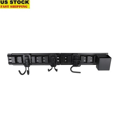 32 Inch Wall Storage System 6 Piece Set Heavy Duty Steel Hooks Utility Bin New