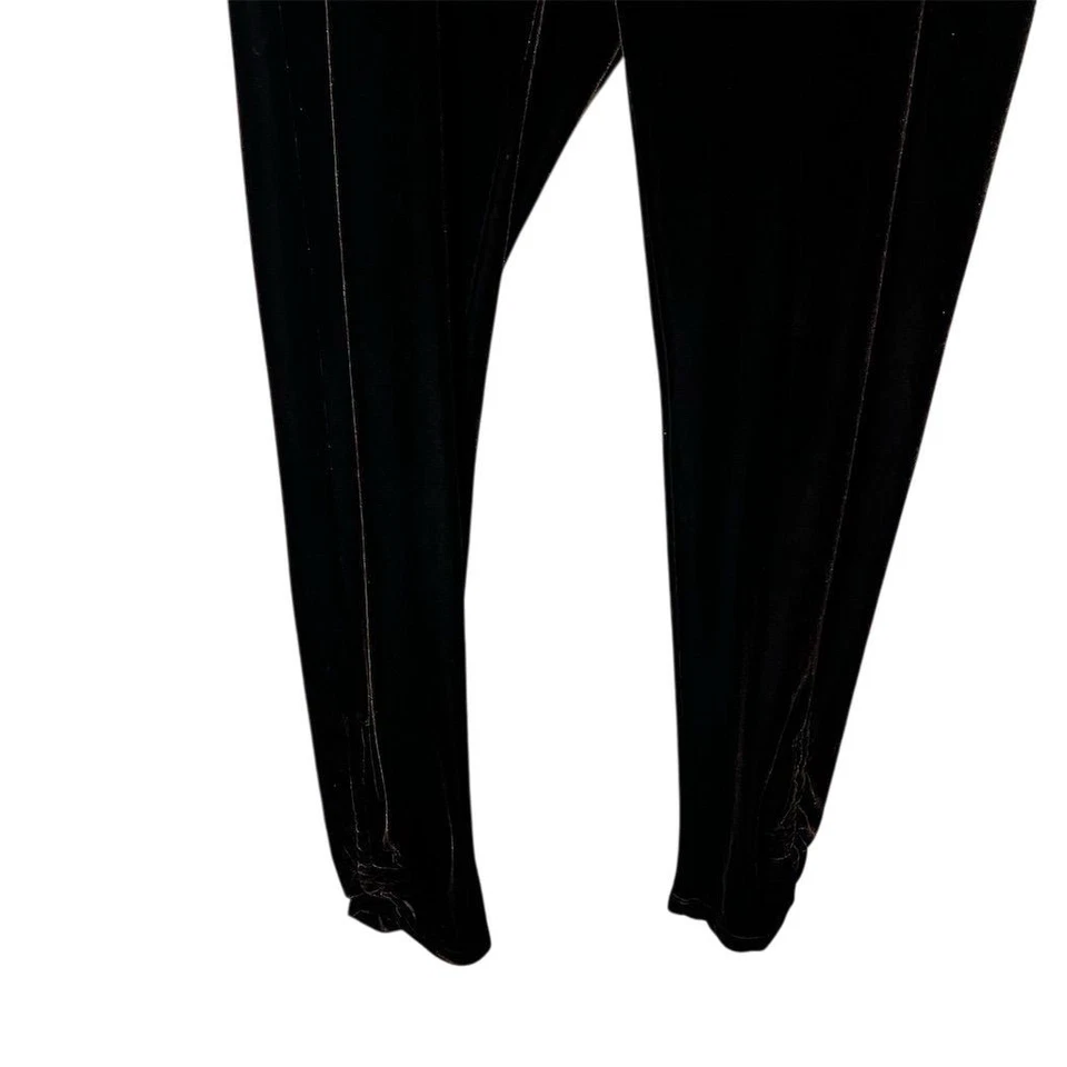 Женские коричневые бархатные леггинсы Chico's Zenergy размер США 12 повседневные осень в рюшах - Изображение 4 из 4