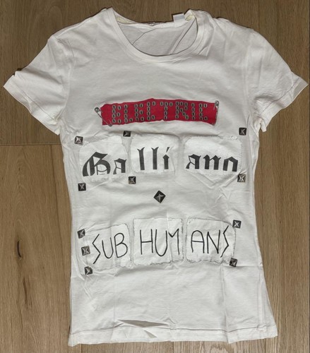 John Galliano Short Sleeve T-Shirt, New, Size S