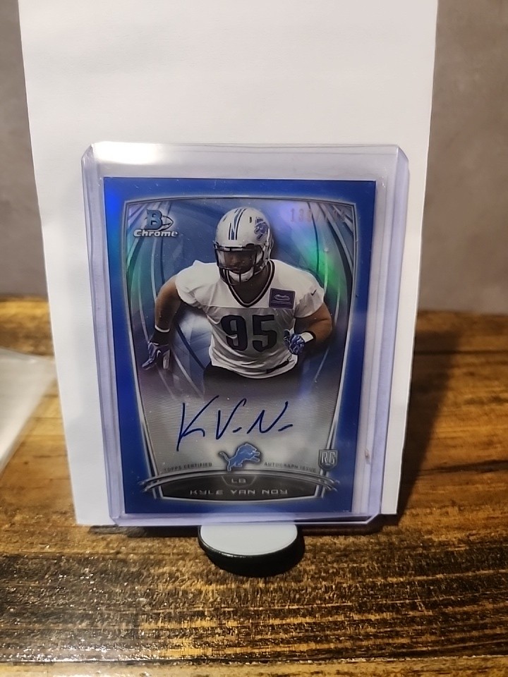 2014 Bowman Chrome - Rookie Refractor Autographs #RCRA-KVN Kyle Van Noy 139/199