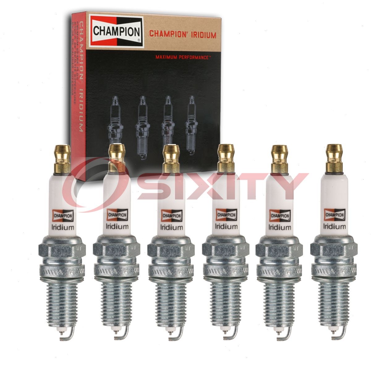 6 pc Champion Iridium 9700 Spark Plugs for 6046 Ignition Wire Secondary jb