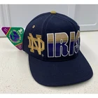NEW VTG 90s Starter Tri-Power Notre Dame Fighting Irish block wool snapback hat