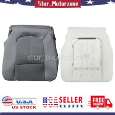 For 2011-2016 Ford F250 F350 XLT Driver Bottom Seat Cover & Foam Cushion Gray