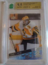 2020-21 Upper Deck Young Guns Clear Cut Rookie Rc #236 Emil Larmi Graded MNT 9.5