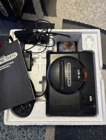 Sega Genesis Console CIB Sonic System Tested Complete w/ Inserts Box Protector