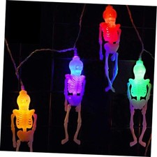 Skeleton Lights Halloween String Lights - 10Ft 20LEDs Skeletons Halloween