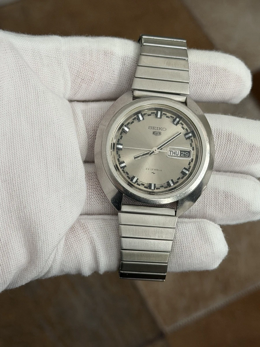 Seiko 5 Stainless Steel Band Wristwatches with 23 Jewels for sale