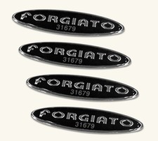 4 Forgiato Serial Oem Badge Oval Alloy Wheel Decal With Serial Number Authentic