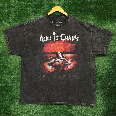 #ad Alice In Chains Dirt Mineral Wash T Shirt Size 2X $25.00