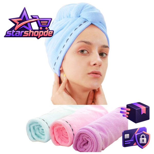 Mikrofaser Handtuch 3 StüCk Super SaugfäHig Schnell Trocknend FüR Haare-image