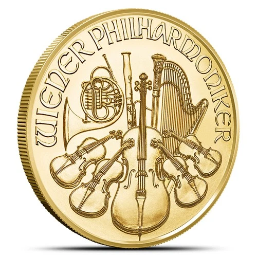 Photo of a 2025 Austrian Gold Philharmonic 1/10 oz from an eBay listing that sold on Dec 11, 2024