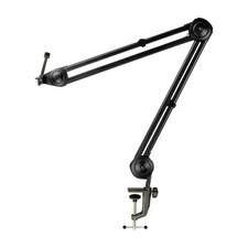 Knox Gear 38" Desktop Boom Arm Scissor Microphone Stand Adjustable Black