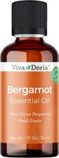 Viva Doria Pure Bergamot Essential Oil, Undiluted, Food Grade, Italian Bergamot
