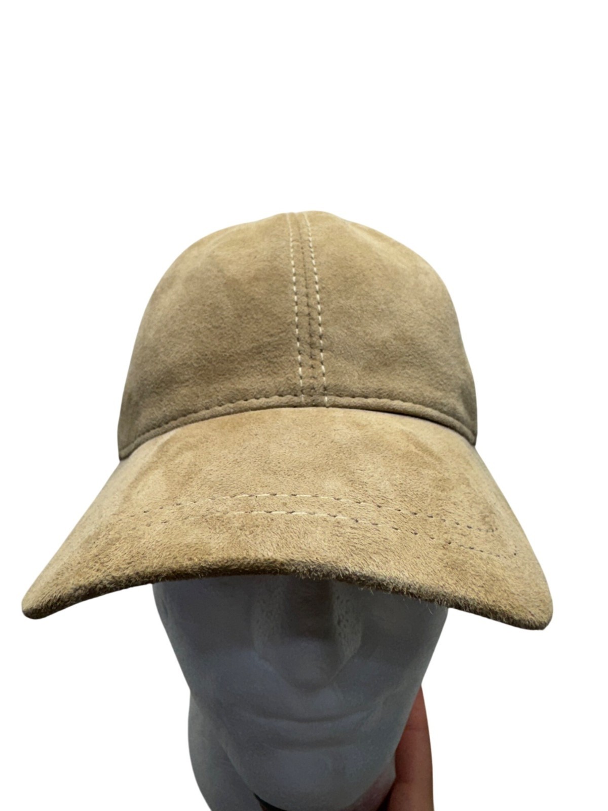 Tan Suede Adjustable Baseball Cap With Strap #7862 - image 1