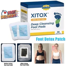 Xitox Foot Detox Patches Pads Toxins Deep Cleansing Herbal Organic Pad Slimming
