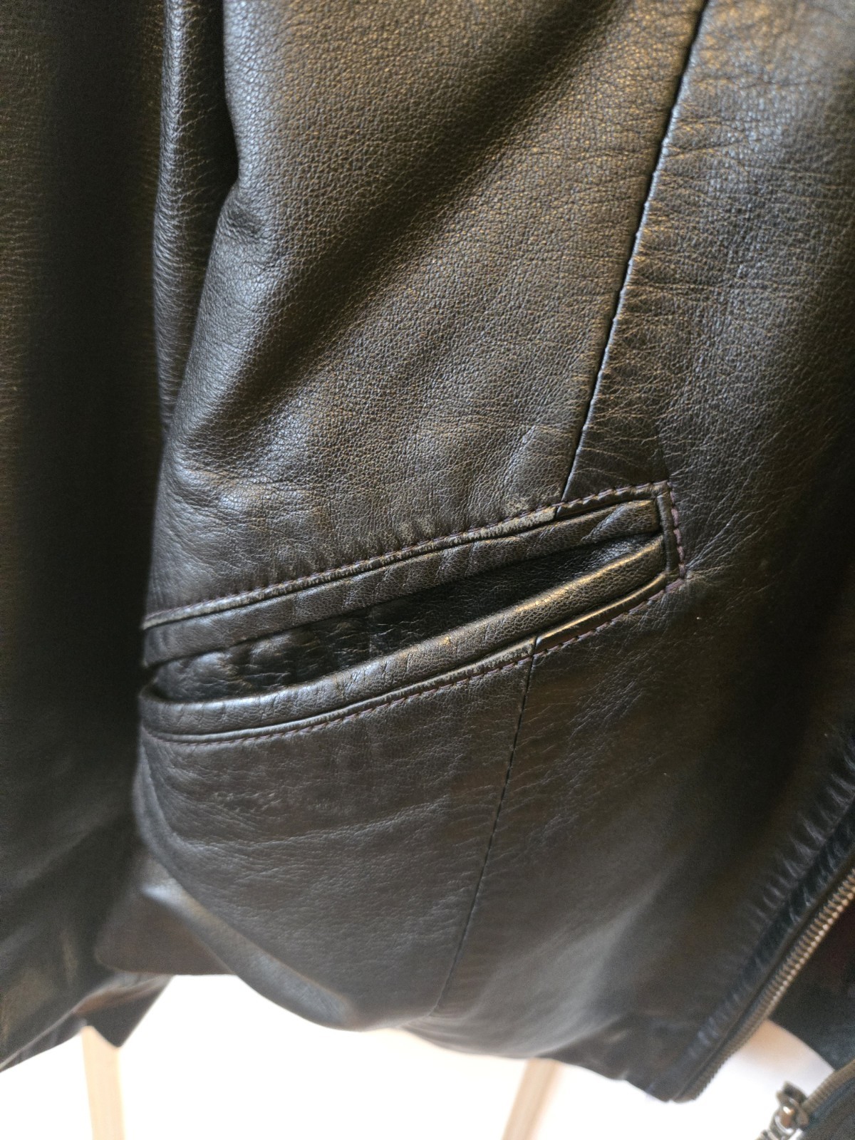RIVER ISLAND Women's REAL LEATHER Jacket Size M image 5