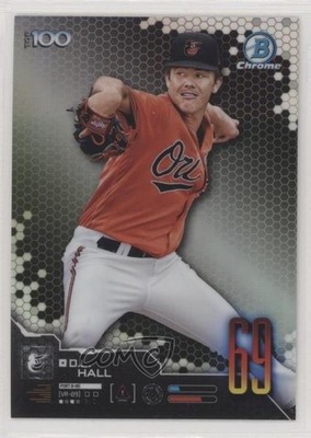 2019 Bowman Bowman Scouts' Top 100 DL Hall #BTP-69 c7w