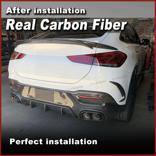 Carbon Heckdiffusor Diffusor Heckansatz Für Benz W167 GLE450 GLE53 GLE63 Coupe - Picture 5 of 16