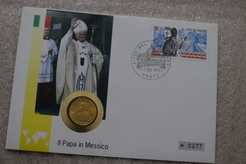 🧠🇻🇦 VATICAN COIN COVER JPII 1994 200 LIRE B58 #85