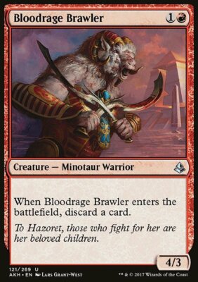 Magic the Gathering MTG Bloodrage Brawler (121) Amonkhet   LP
