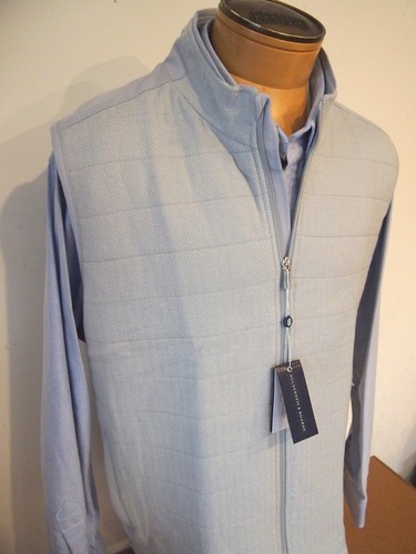 Holderness & Bourne Perry Fleece Grey Herringbone Insulated Vest NWT XXL $220 - Picture 2 of 11