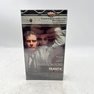 Frantic VHS 1988 Harrison Ford Roman Polanski Hitchcock Style New Factory Sealed