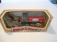 Vintage 1990 Ertl 1:16 True Value Hardware Horse Wagon Coin Bank, 7624, NIB
