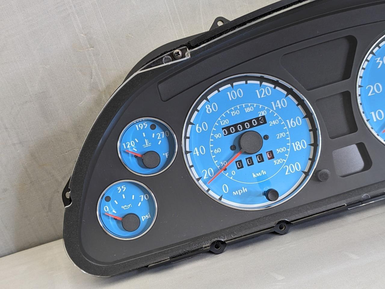 Maserati M128 Couple Spyder Instrument cluster blue face 202858