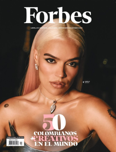 Revista Forbes Magazine Colombia Español Spanish Deciembre 2023 Karol G - Afbeelding 1 van 1