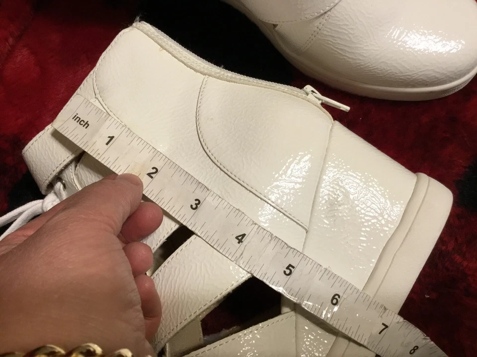 Zapatos deportivos vintage de terciopelo de medianoche para mujer de caña alta con cuña talla 9 EE. UU. Foto 4 de 4